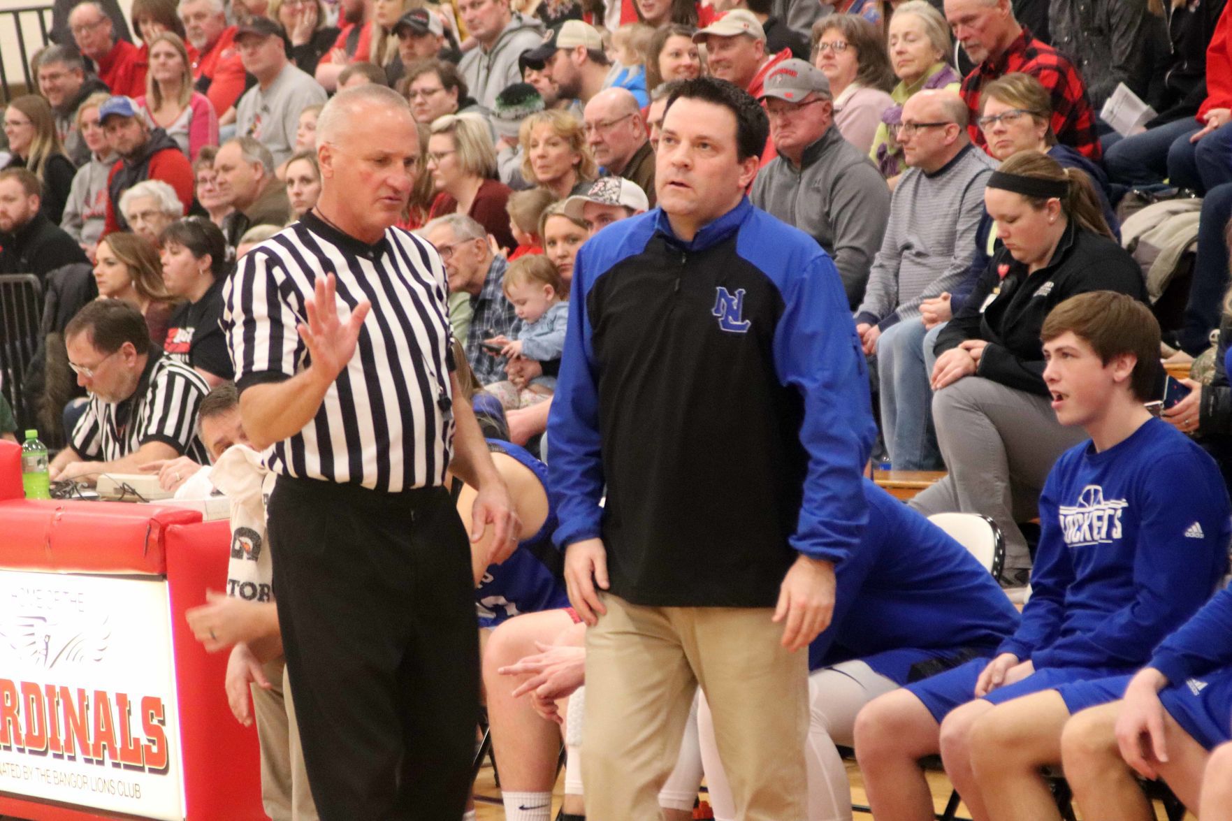 New Lisbon at Bangor boys basketball regional (3-2-19)